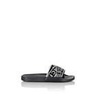 Givenchy Men's Logo Rubber Slide Sandals - Wht.&blk.