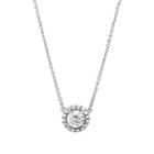 Mcteigue & Mcclelland Women's White Diamond Thread Pendant Necklace - Silver