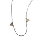 M. Cohen Men's Triangle Necklace - Silver