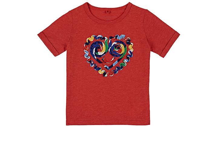 Stella Mccartney Heart-embellished Cotton T-shirt
