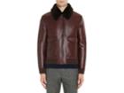 Prada Men's Shearling-collar Leather Bomber Jacket