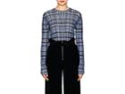 Proenza Schouler Women's Striped Silk-blend Crop Sweater