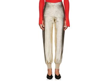 Stella Mccartney Women's Bourne Metallic Textured-weave Pants