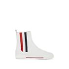 Thom Browne Women's Pebbled Leather Chelsea Boots - White