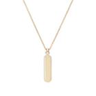 My Story Women's The Bae Dog Tag Necklace-gold