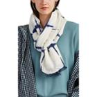 Denis Colomb Women's Froisse Tie-dyed Silk Gauze Scarf - White