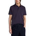 Sunspel Men's Mesh-knit Cotton Polo Shirt - Purple