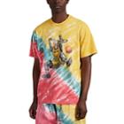 Just Don Men's Dunking Robot Tie-dyed Cotton T-shirt