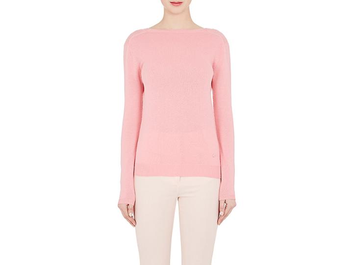 Nina Ricci Women's Cotton V'd Back Sweater