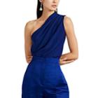 Lanvin Women's Draped One-shoulder Top - Royal Blue