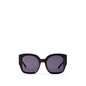 Karen Walker Women's Checkmate Sunglasses - Black, Smoke Mono