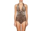 Dolce & Gabbana Women's Leopard-print Halter One-piece Swimsuit