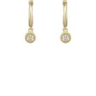 Tate Women's Diamond-tipped Huggie Hoop Earrings-gold