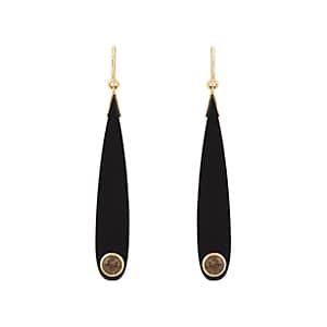 Mark Davis Women's Bakelite & Smoky Quartz Drop Earrings - Black