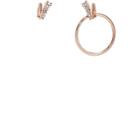 Chasunyoung Women's Crystal-embellished Mistmatched Drop Earrings-gold