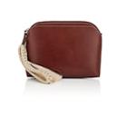 The Row Women's Multi-pouch Leather Wristlet-brown
