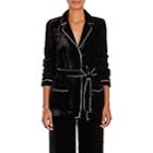 Barneys New York Women's Velvet Robe Jacket-black
