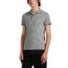 Moncler Men's Stripe-tipped Cotton Piqu Polo Shirt - Gray