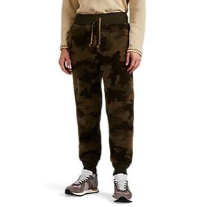 Rrl Men's Camouflage Sherpa Sweatpants - Olive