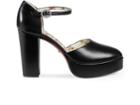 Gucci Women's Agon Leather Mary Jane Pumps