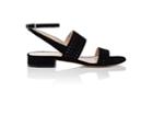 Barneys New York Women's Perforated Suede Double-band Sandals