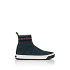 Marc Jacobs Women's Logo Knit Sock Sneakers-blue