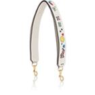 Anya Hindmarch Women's All Over Stickers Leather Shoulder Strap-chalk