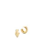 Agmes Women's Celia Medium Hoop Earrings - Gold