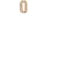 Bianca Pratt Women's White Diamond 0 Stud Earring - Gold