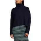A.l.c. Women's Ribbed Wool Mock-turtleneck Sweater - Navy