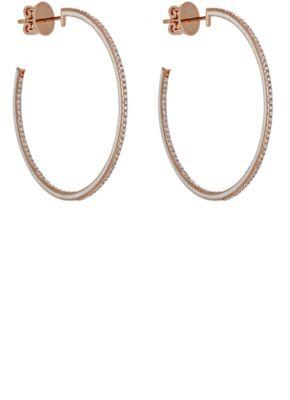 Raphaele Canot Women's Skinny Deco Hoop Earrings