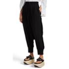 Regulation Yohji Yamamoto Women's Twill Drop-rise Crop Pants - Black
