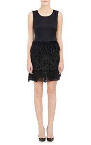 Loyd/ford Layered-lace-skirt Cocktail Dress-black
