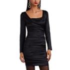 Dolce & Gabbana Women's Ruched Stretch-silk Minidress - Black