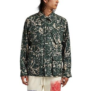 Ovadia & Sons Men's Liquid-camouflage Ripstop Field Jacket - Green