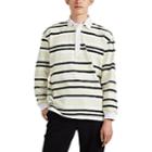 J.w.anderson Men's Striped Cotton Rugby Shirt - Green