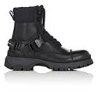 Prada Women's Buckled-strap Leather Ankle Boots-nero