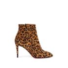 Christian Louboutin Women's Eloise Leopard-print Suede Ankle Boots - Caramel