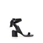 Lanvin Women's Leather Ankle-tie Sandals - Black