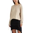 Helmut Lang Women's Distressed Cotton-blend V-neck Sweater - Neutral