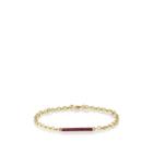 Finn Women's Ruby Id Bracelet - Gold