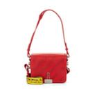 Off-white C/o Virgil Abloh Women's Binder-clip Small Leather Crossbody Bag - Red