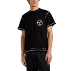 United Standard Men's Tomoe-print Cotton T-shirt - Black