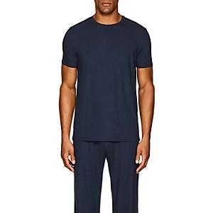 Derek Rose Men's Stretch-modal Jersey T-shirt-blue