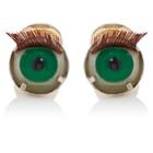 Samuel Gassmann Paris Men's Antique Doll Eye Cufflinks-green