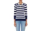 Frame Women's Rugby-striped Wool-cashmere Sweater