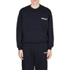 Balenciaga Men's Logo Cotton-blend Fleece Sweatshirt-navy
