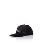 Moncler Men's Quilted-detail Cotton Baseball Cap - Black