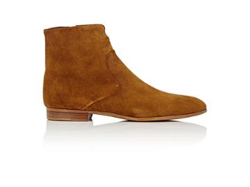 Alumnae Women's Notched-detail Suede Ankle Boots