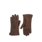 Barneys New York Men's Silk-lined Leather Gloves - Brown